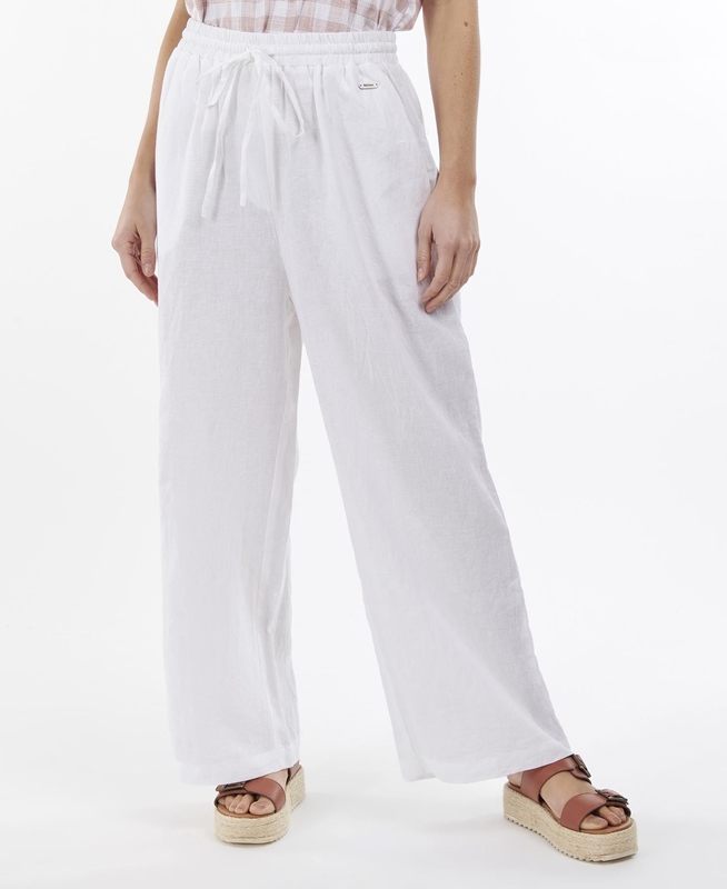 Pantalon Barbour Cherbury Trousers Mujer Blancas | 370846-ELG