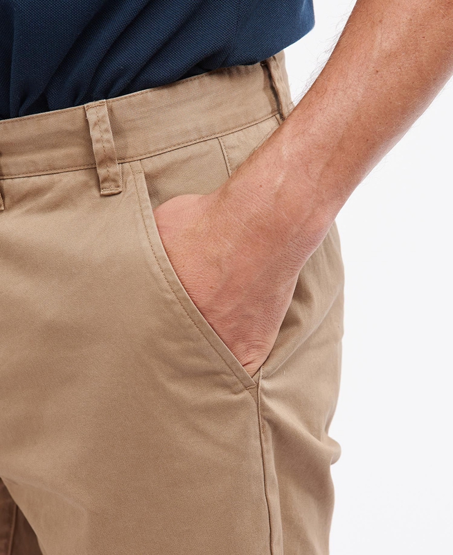 Pantalon Barbour City Neuston Hombre Beige | 418672-YAJ
