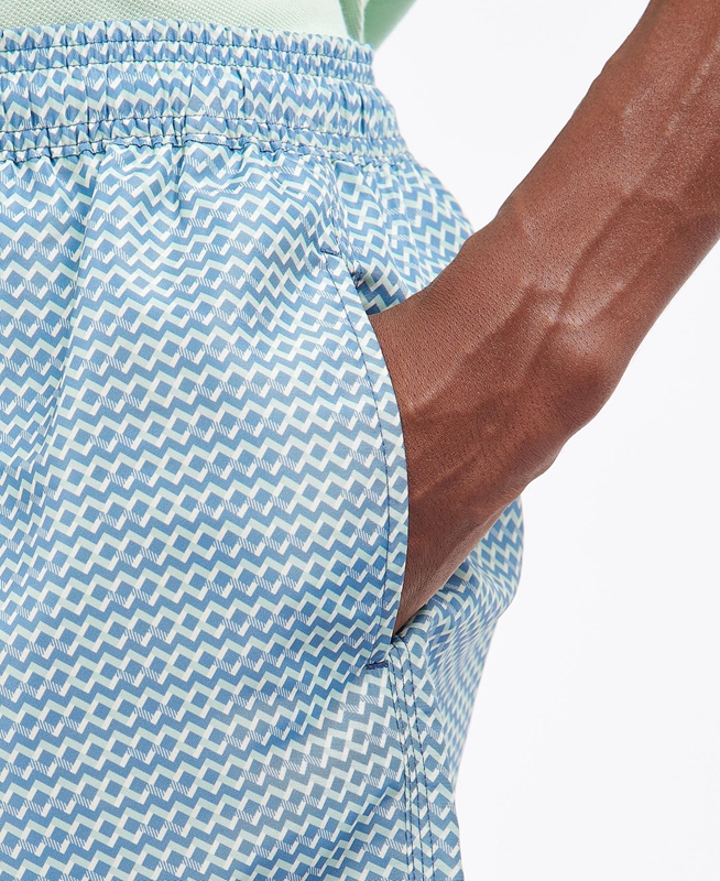 Pantalon Barbour Diamond Geo Swim Hombre Azules | 193420-KSJ