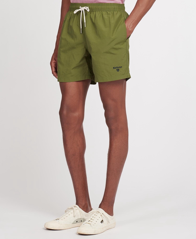 Pantalon Barbour Essential Logo 5'' Swim Hombre Verde Oliva | 835724-JZA