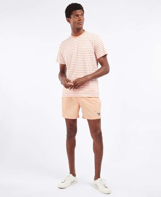 Pantalon Barbour Essential Logo Swim Hombre Naranjas | 204796-DKN