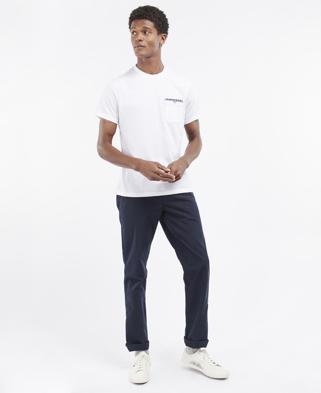 Pantalon Barbour Glendale Chino Hombre Azul Marino | 384056-VIC