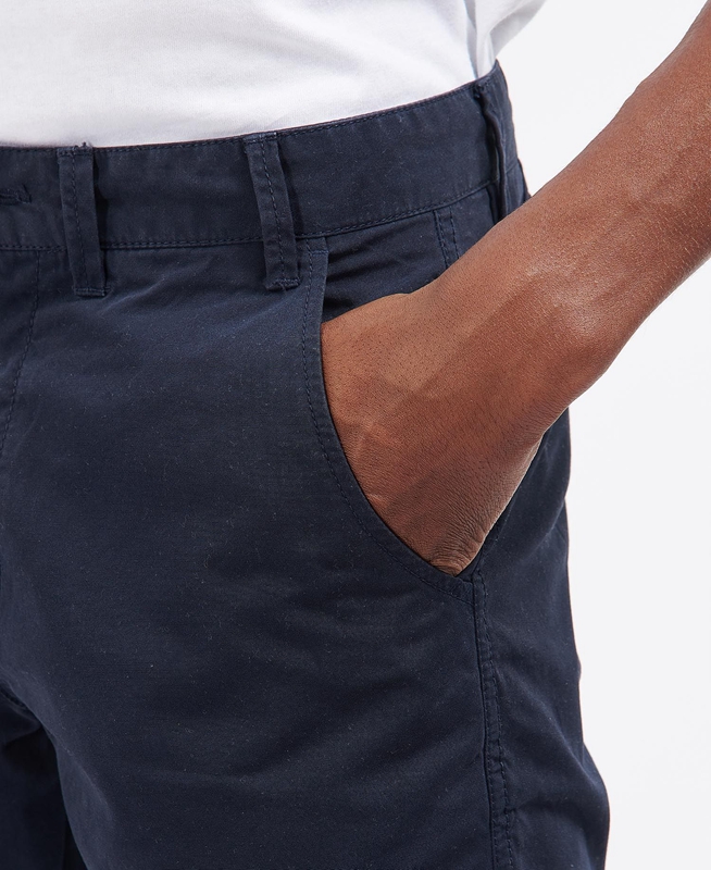 Pantalon Barbour Glendale Chino Hombre Azul Marino | 384056-VIC