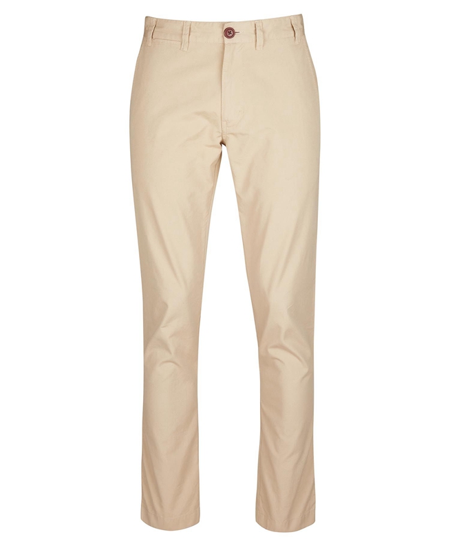 Pantalon Barbour Glendale Chino Hombre Beige | 576023-LEA