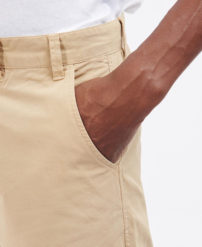 Pantalon Barbour Glendale Chino Hombre Beige | 576023-LEA