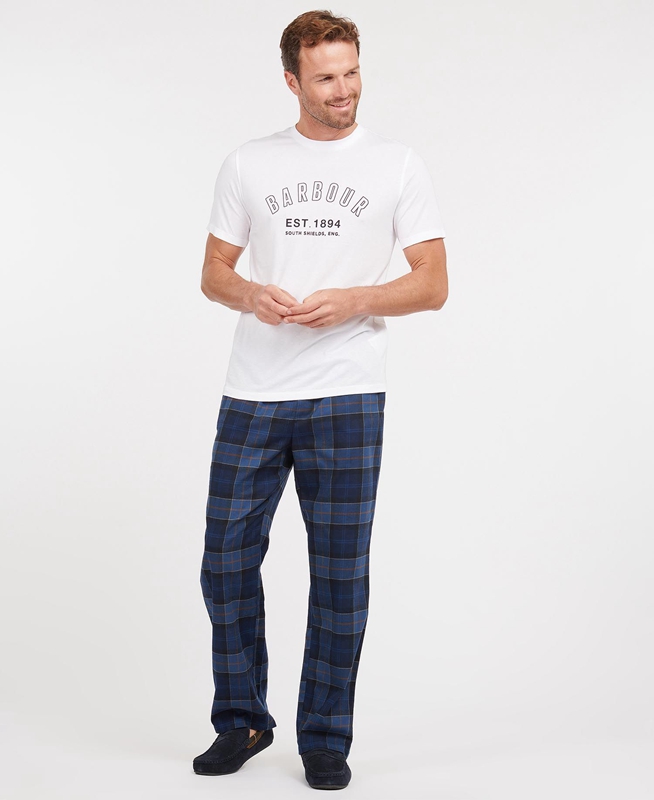 Pantalon Barbour Hose Glenn Tartan Hombre Azul Marino | 280546-FCL