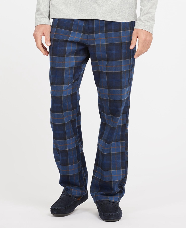 Pantalon Barbour Hose Glenn Tartan Hombre Azul Marino | 280546-FCL