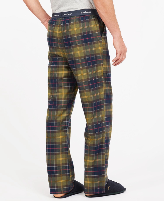 Pantalon Barbour Hose Glenn Tartan Hombre Verde Oliva | 537681-SXL