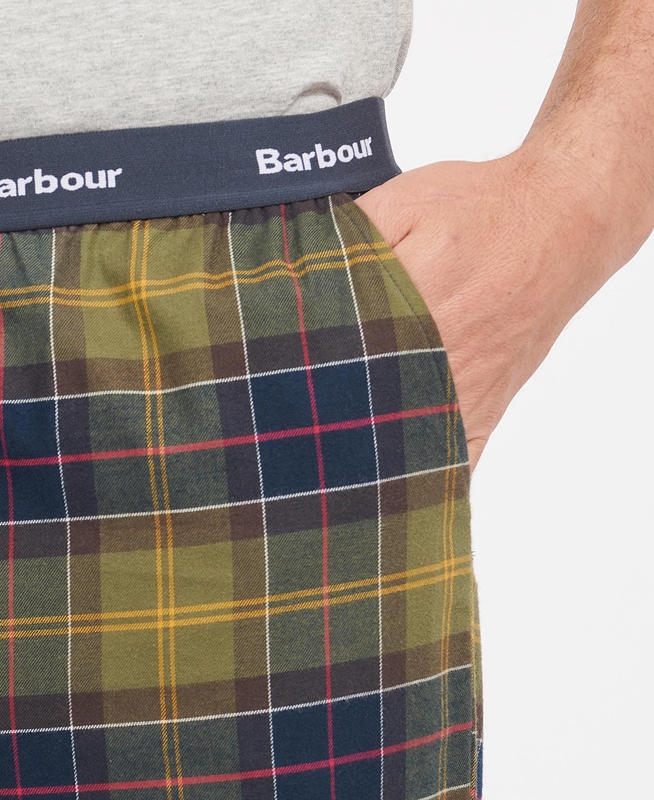 Pantalon Barbour Hose Glenn Tartan Hombre Verde Oliva | 537681-SXL
