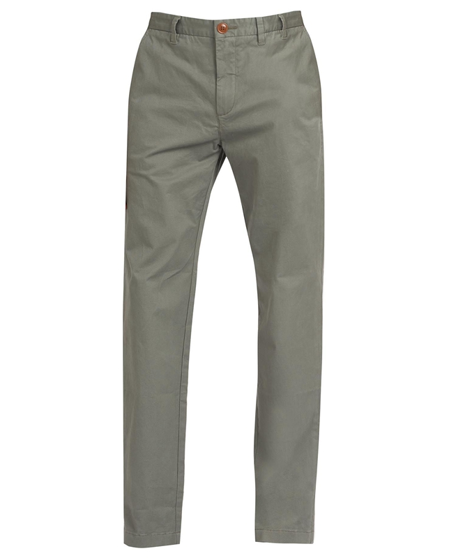 Pantalon Barbour Neuston Essential Chinos Hombre Verde Oliva | 691784-NYD