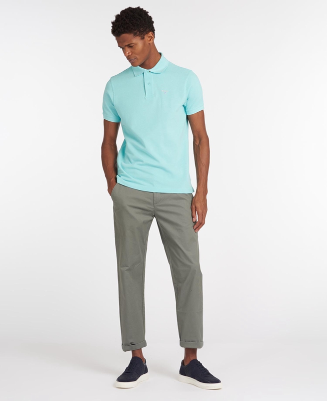 Pantalon Barbour Neuston Essential Chinos Hombre Verde Oliva | 691784-NYD