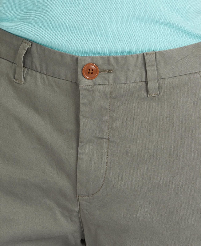 Pantalon Barbour Neuston Essential Chinos Hombre Verde Oliva | 691784-NYD
