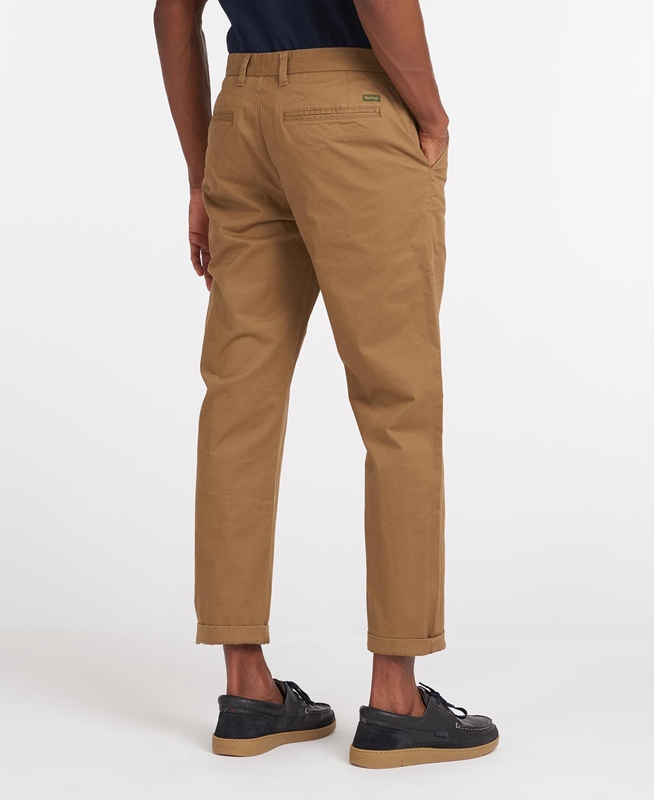 Pantalon Barbour Neuston Essential Chinos Hombre Beige | 816392-OAT