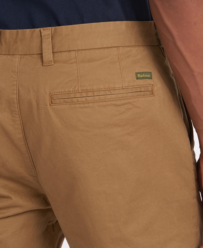 Pantalon Barbour Neuston Essential Chinos Hombre Beige | 816392-OAT