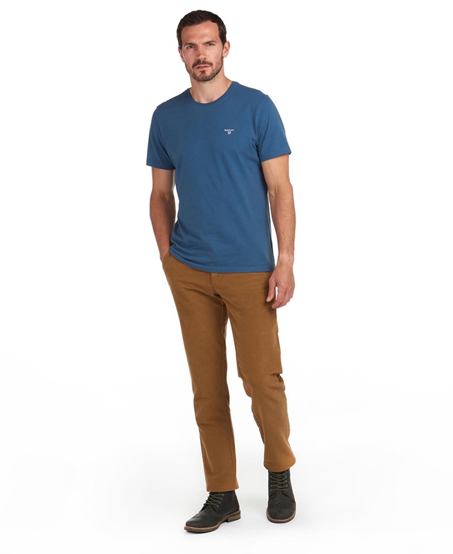 Pantalon Barbour Neuston Moleskin Trousers Hombre Beige | 974621-RBM