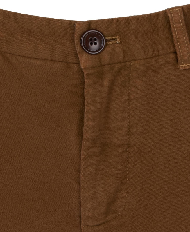 Pantalon Barbour Neuston Moleskin Trousers Hombre Beige | 974621-RBM