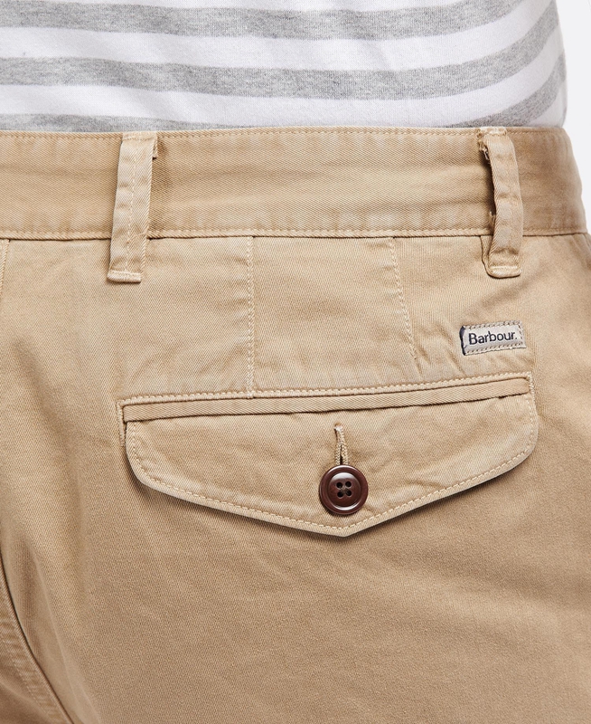 Pantalon Barbour Neuston Twill Hombre Beige | 078469-EQG