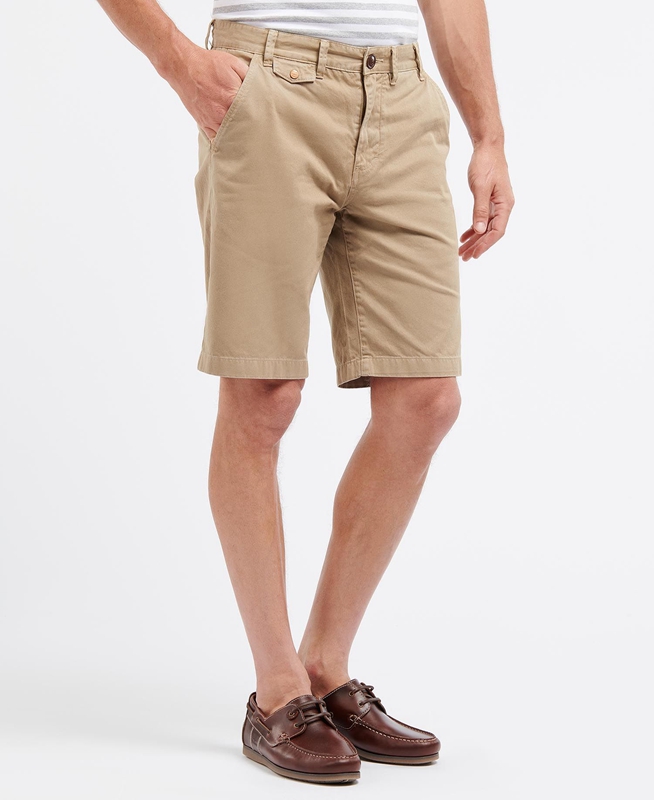 Pantalon Barbour Neuston Twill Hombre Beige | 078469-EQG