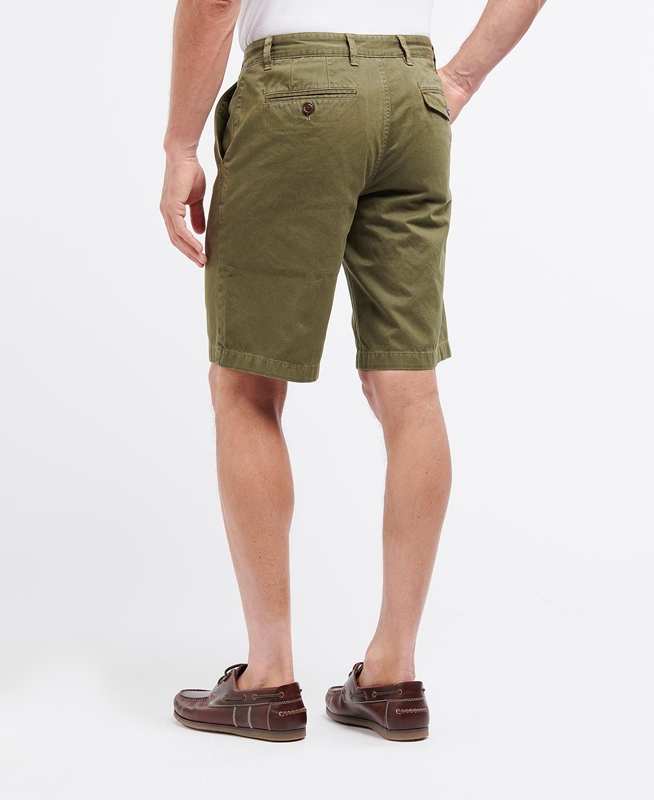 Pantalon Barbour Neuston Twill Hombre Verde | 372405-RBH