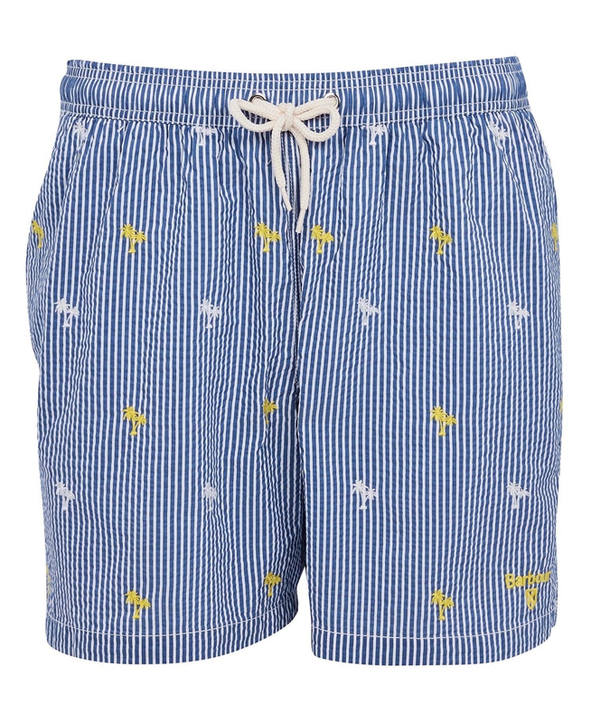 Pantalon Barbour Palm Stripe Swim Hombre Azul Marino | 489607-QZK