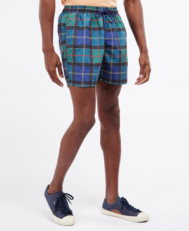 Pantalon Barbour Tartan Swim Hombre Multicolor | 254189-WOG