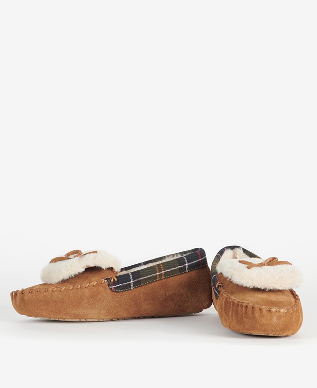 Pantuflas Barbour Darcie Mujer Beige | 751683-AYV