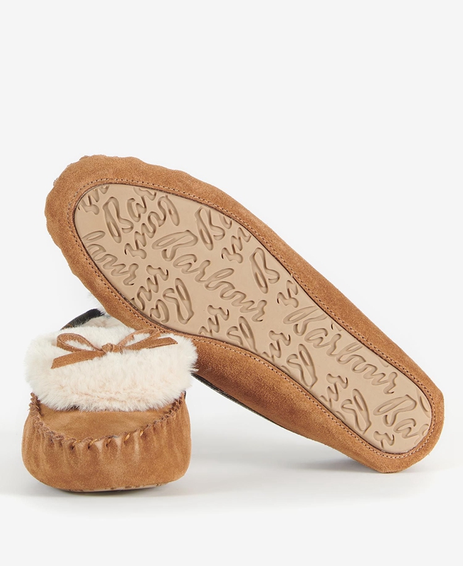 Pantuflas Barbour Darcie Mujer Beige | 751683-AYV