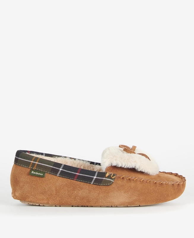 Pantuflas Barbour Darcie Mujer Beige | 751683-AYV