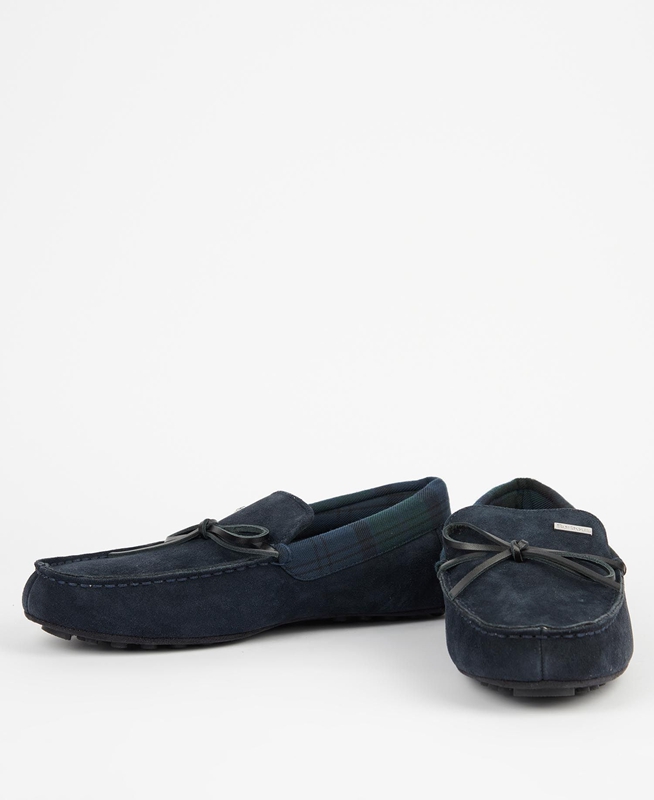Pantuflas Barbour Kurila Hombre Azul Marino | 856140-WTH