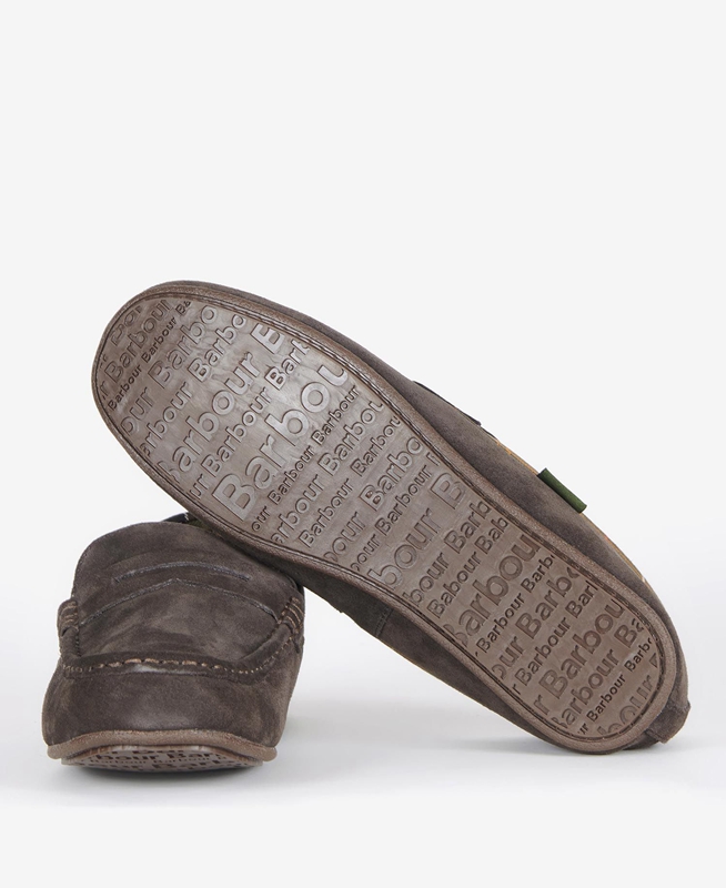 Pantuflas Barbour Porterfield Hombre Marrones | 014265-CRB
