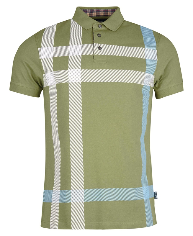 Polo shirts Barbour Blaine Hombre Verde | 683740-LUF