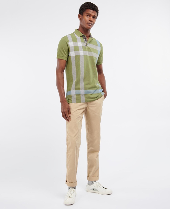 Polo shirts Barbour Blaine Hombre Verde | 683740-LUF