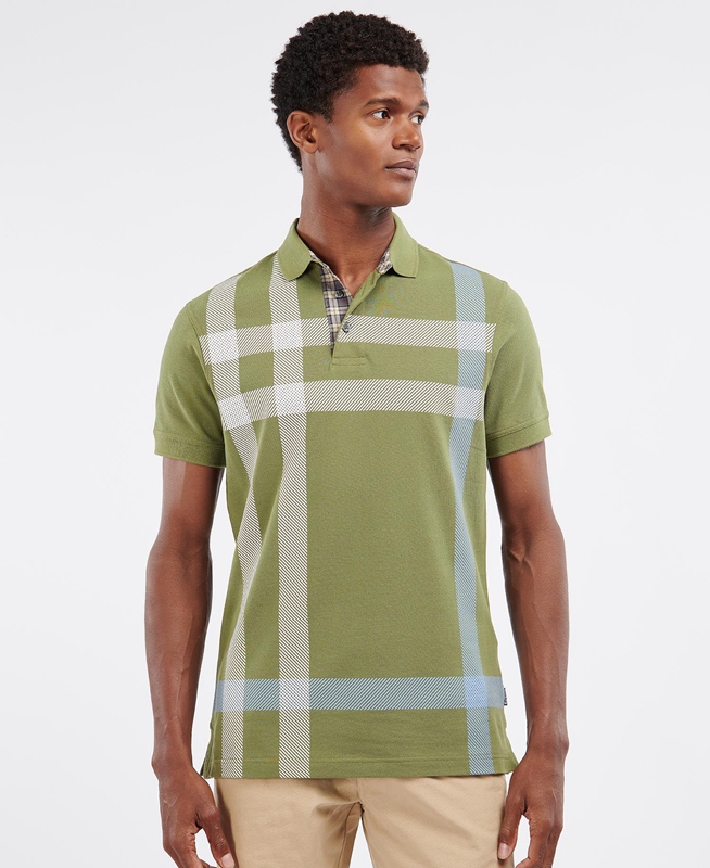 Polo shirts Barbour Blaine Hombre Verde | 683740-LUF