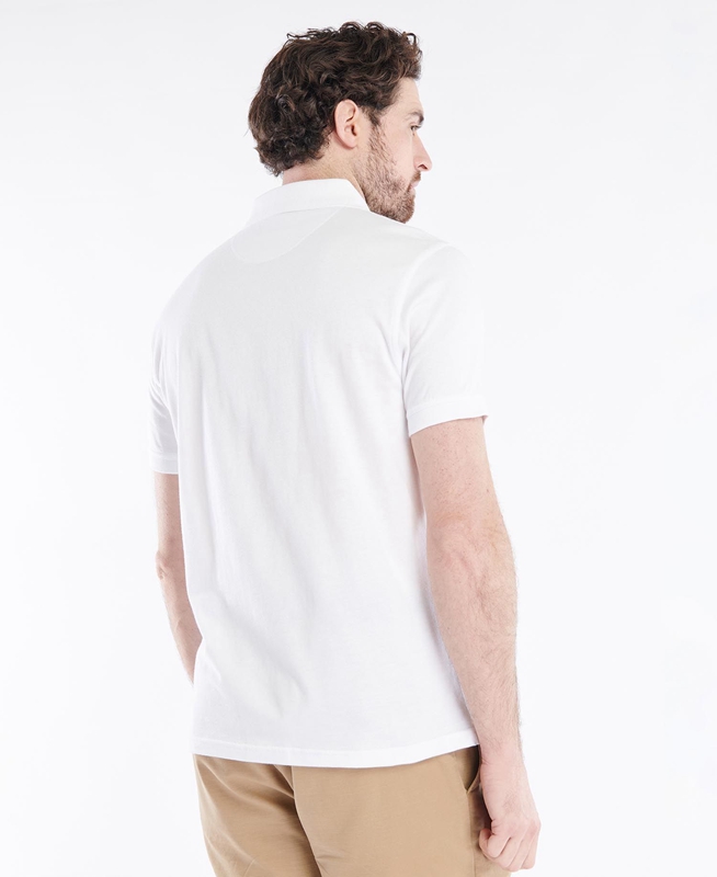 Polo shirts Barbour Silsden Hombre Blancas | 418760-TXF