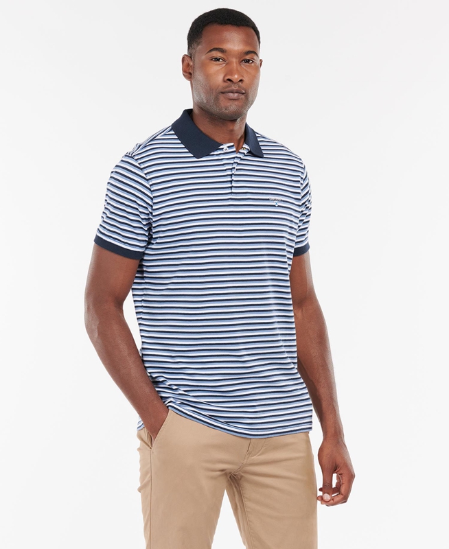 Polo shirts Barbour Swinden Hombre Azules | 081562-BLH