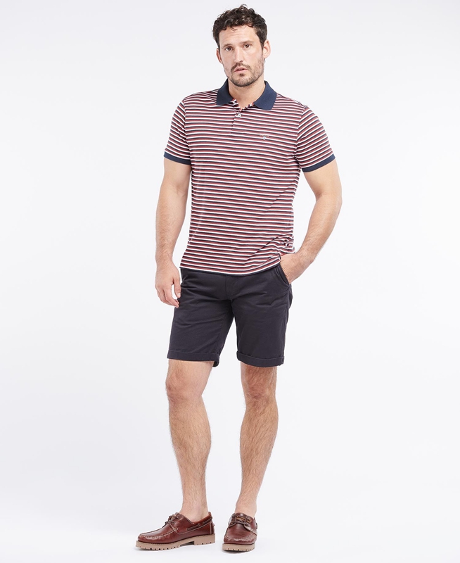 Polo shirts Barbour Swinden Hombre Rojas | 319807-HYF