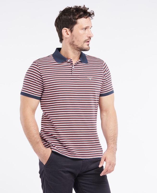 Polo shirts Barbour Swinden Hombre Rojas | 319807-HYF