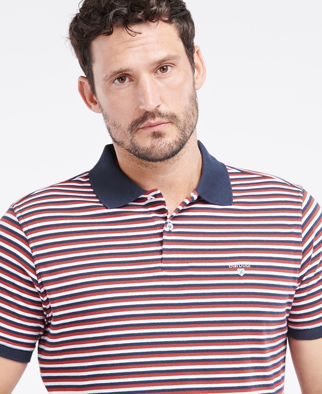 Polo shirts Barbour Swinden Hombre Rojas | 319807-HYF