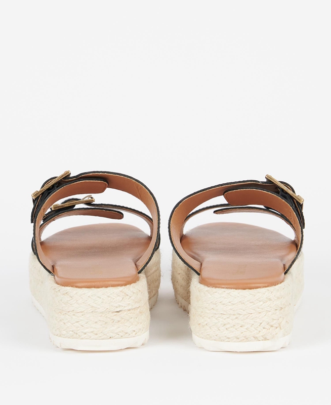 Sandalias Barbour Amelda Mujer Negras | 079436-FRQ