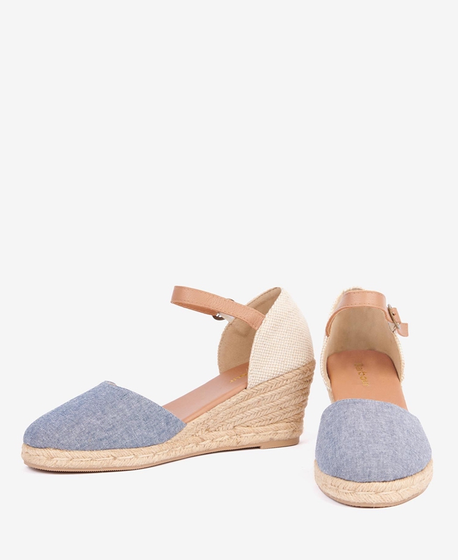 Sandalias Barbour Heidi Wedge Mujer Marrones | 916287-YUZ