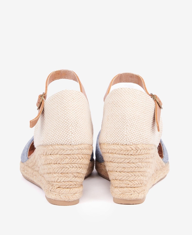 Sandalias Barbour Heidi Wedge Mujer Marrones | 916287-YUZ