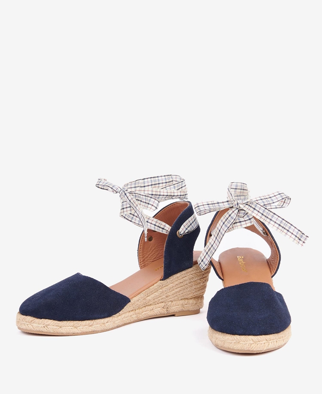 Sandalias Barbour Whitney Wedge Mujer Azules | 541960-XPZ