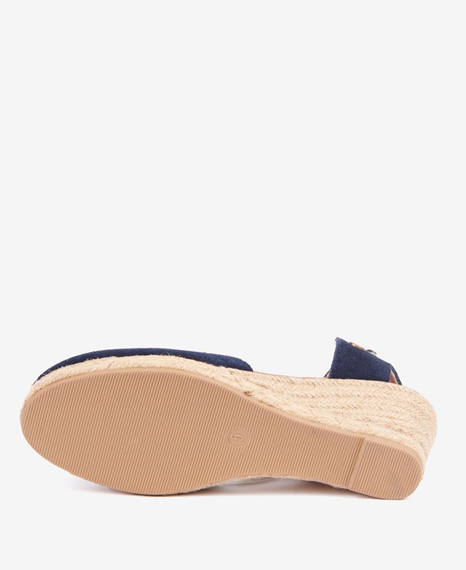 Sandalias Barbour Whitney Wedge Mujer Azules | 541960-XPZ