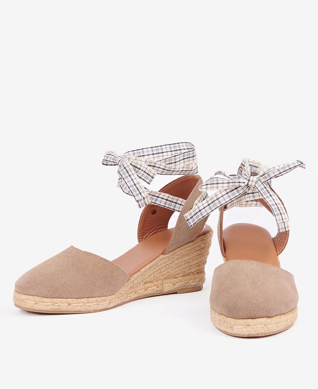 Sandalias Barbour Whitney Wedge Mujer Marrones | 217806-KCE
