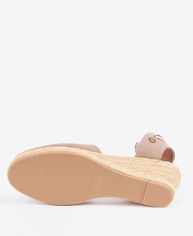 Sandalias Barbour Whitney Wedge Mujer Marrones | 217806-KCE