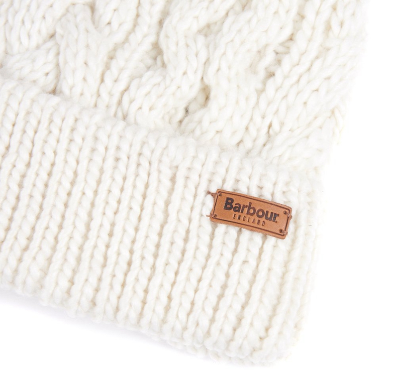 Sombreros Barbour Beanie Penshaw Cable Mujer Blancas | 798634-BOR