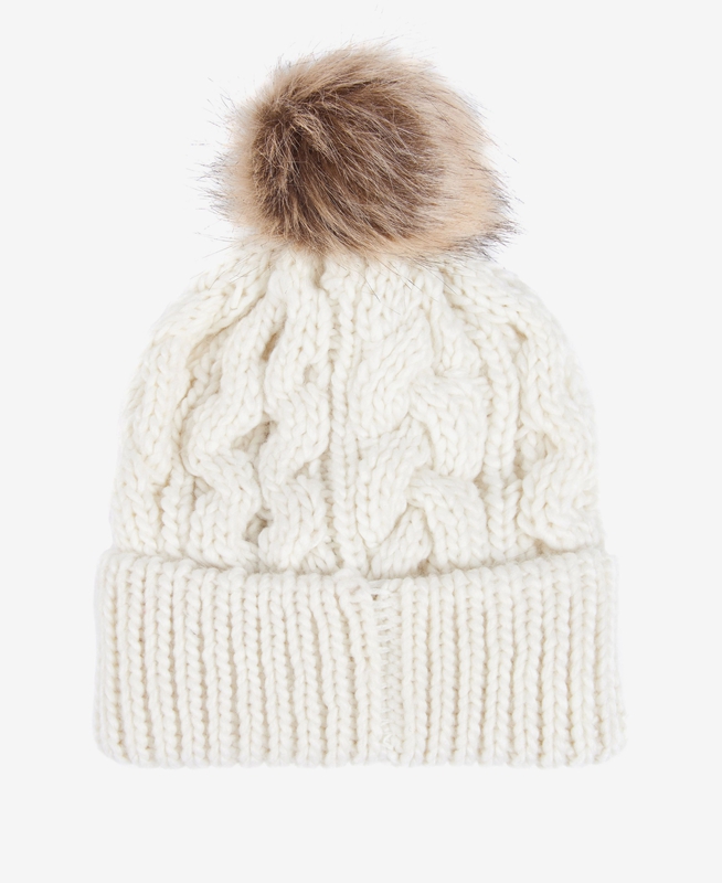 Sombreros Barbour Beanie Penshaw Cable Mujer Blancas | 798634-BOR