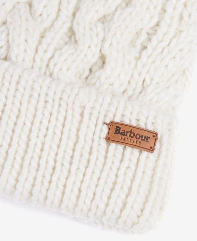 Sombreros Barbour Beanie Penshaw Cable Mujer Blancas | 798634-BOR