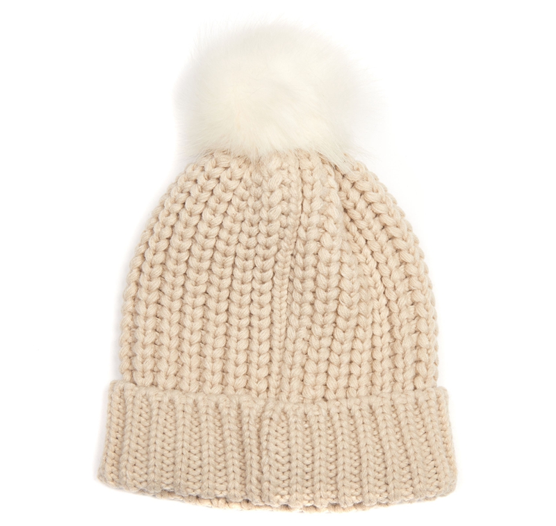 Sombreros Barbour Beanie Saltburn Mujer Beige | 762804-SGY