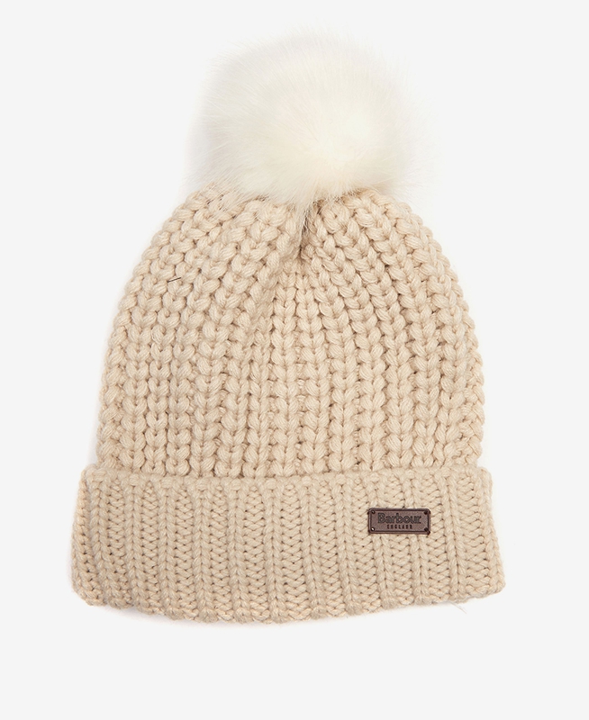 Sombreros Barbour Beanie Saltburn Mujer Beige | 762804-SGY